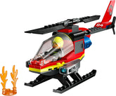LEGO City Fire Rescue Helicopter Building Kit for Ages 5+